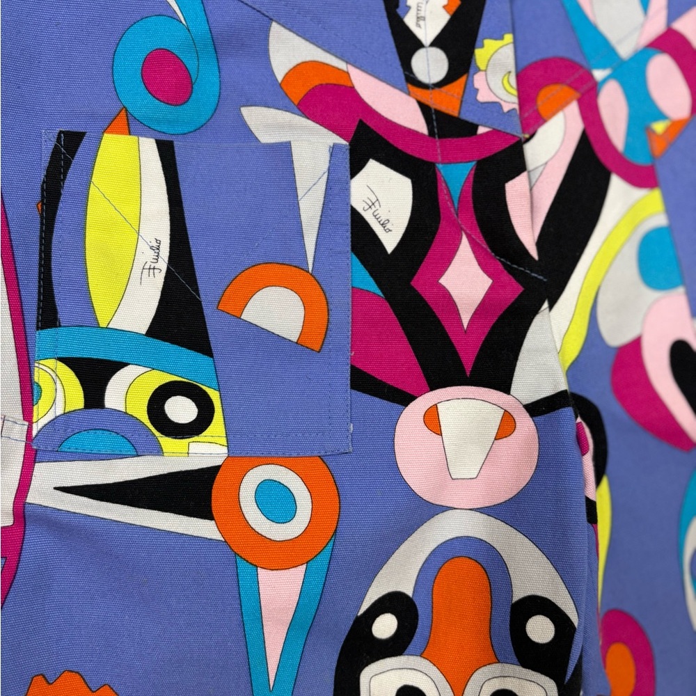 Emilio Pucci Multicolor Abstract Pattern Pants - Picture 4 of 10